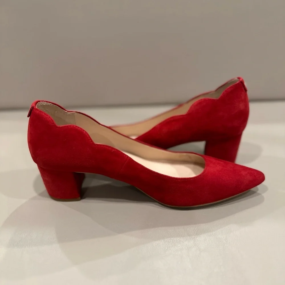 Kate Spade Red Suede Heels